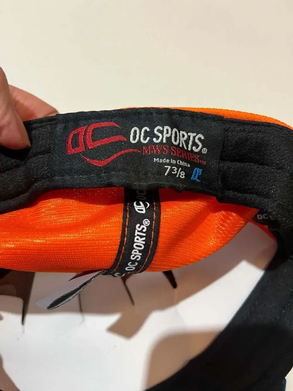 003-0054 OC Sports MWS Series NP Hawks Orange and Royal Blue Baseball Cap Size 7